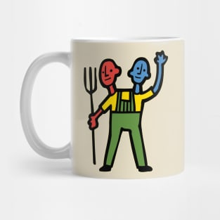 2-Headed Farmer Color! Mug